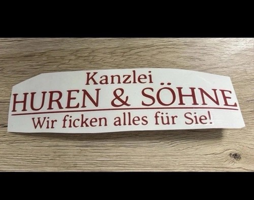 Kanzlei huren söhne sticker - &,