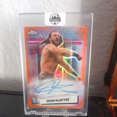 Wwe topps chrome 2021 - topps, orange