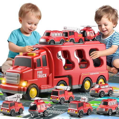 Lkw feuerwehrauto mit - lkw,