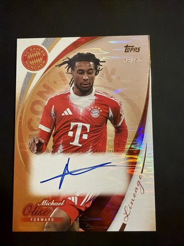 Michael olise auto topps - olise,