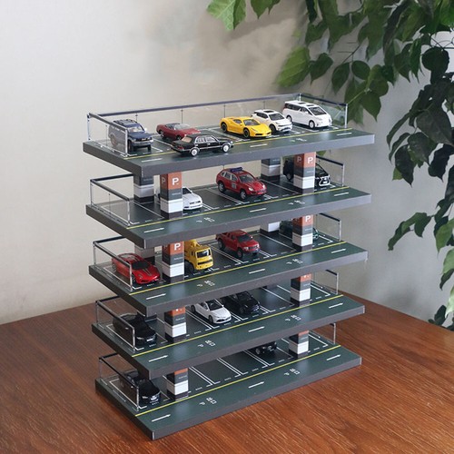 Parkplatz diorama vitrine - parkplatz,